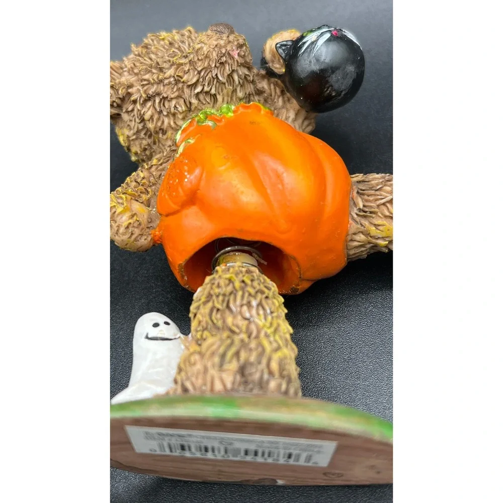 Ganz Halloween Teddy Bear Bobblehead Set Vampire Pumpkin Costume EH2152 4